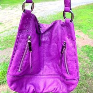 Light used soft purple leather B. Makowsky purse.